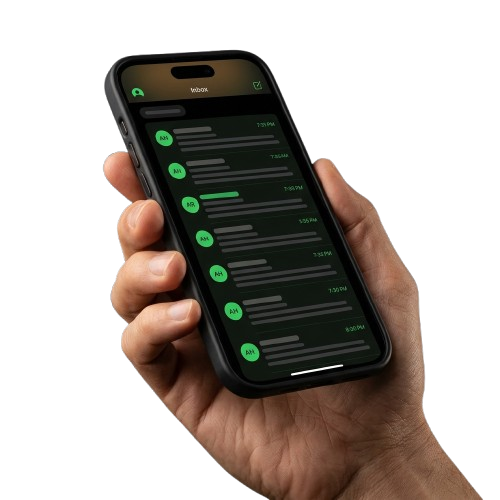 Xyberclan mobile email interface